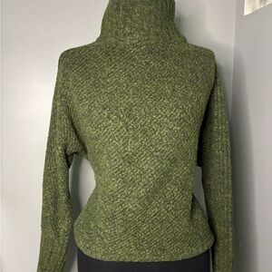 Green Turtleneck Sweater